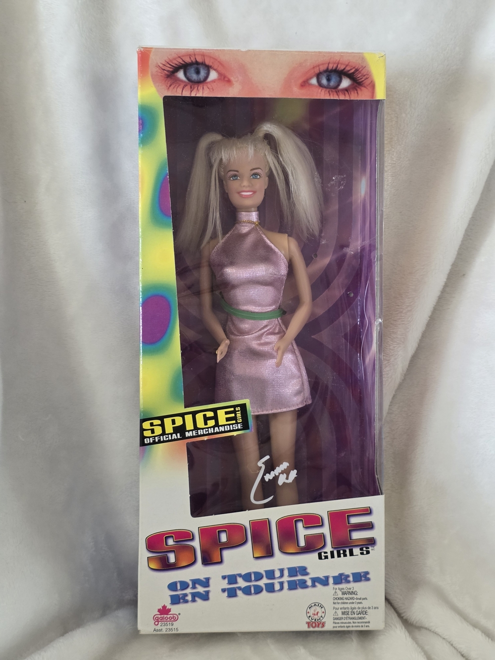 1998 Galoob Spice Girls On Tour Emma Bunton (Baby Spice) Fashion Doll New in Box